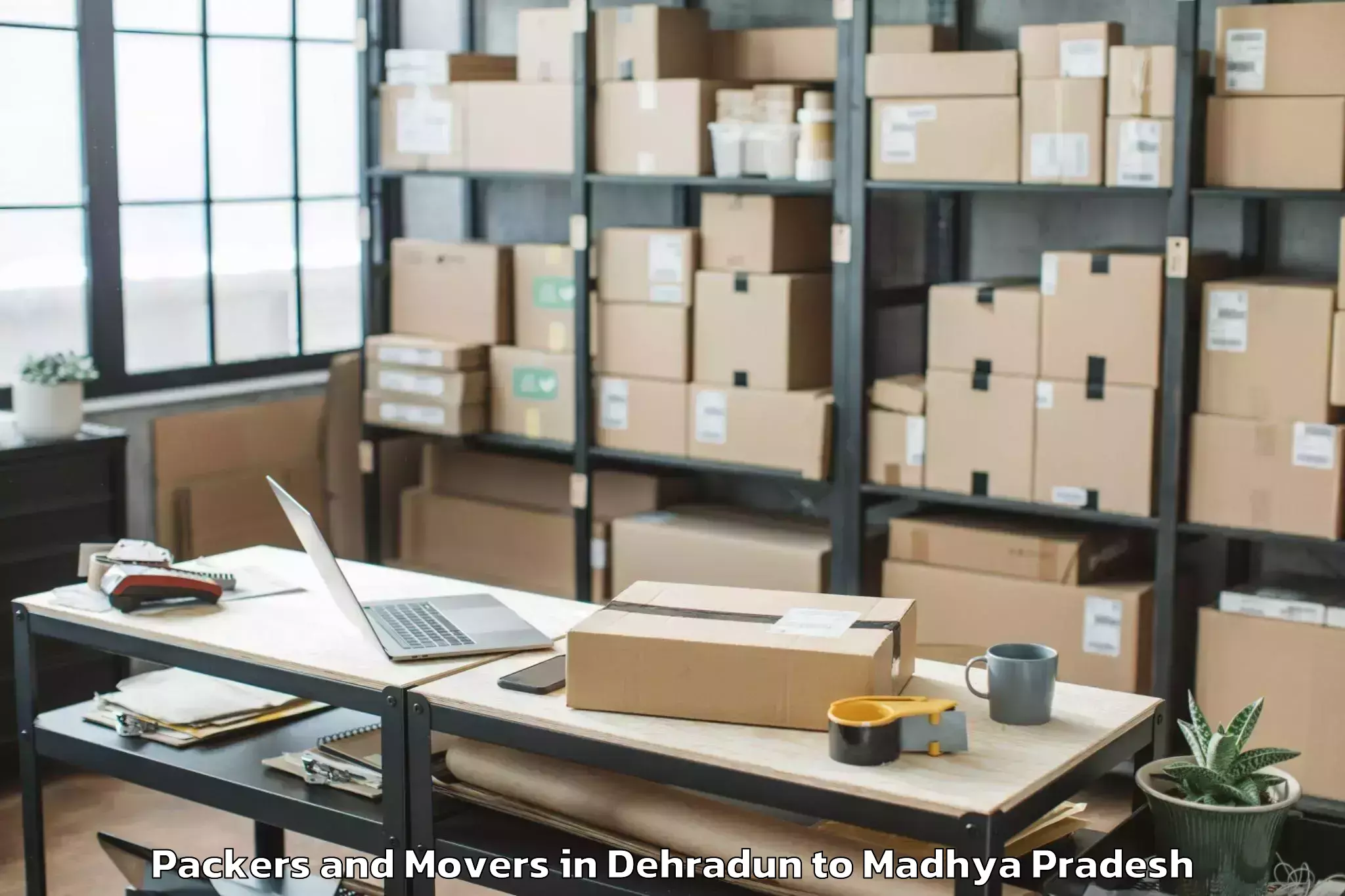 Trusted Dehradun to Nalkheda Packers And Movers